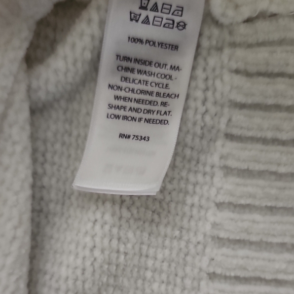 Christian Siriano White and Purple Women's High Neck Sweater - Picture 4 of 4